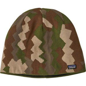 Patagonia Beanie Hunting Climbing Trees Knit- Basin Green Camo Unisex NWT